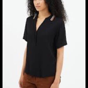 Sandro Paris woman’s black blouse size medium